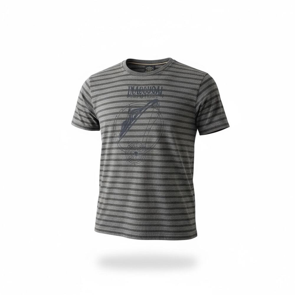 Disney Cruise Line DCL Wish Inaugural Sailing Gray Striped T-Shirt Adult Large